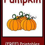 Free} Pumpkin Printables | Preschool Powol Packets   Free Pumpkin Printables