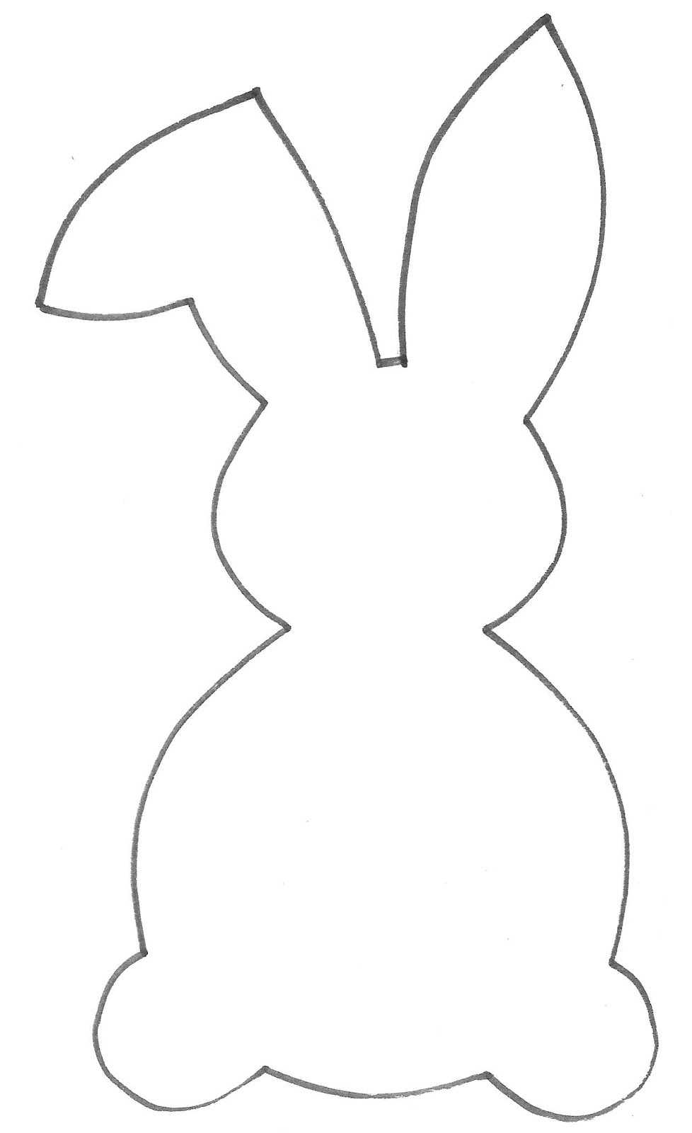 Free Rabbit Template, Download Free Clip Art, Free Clip Art On - Free Printable Rabbit Template