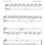 Free Sheet Music Scores: Free Easy Piano Sheet Music, Moonlight   Free Printable Classical Sheet Music For Piano