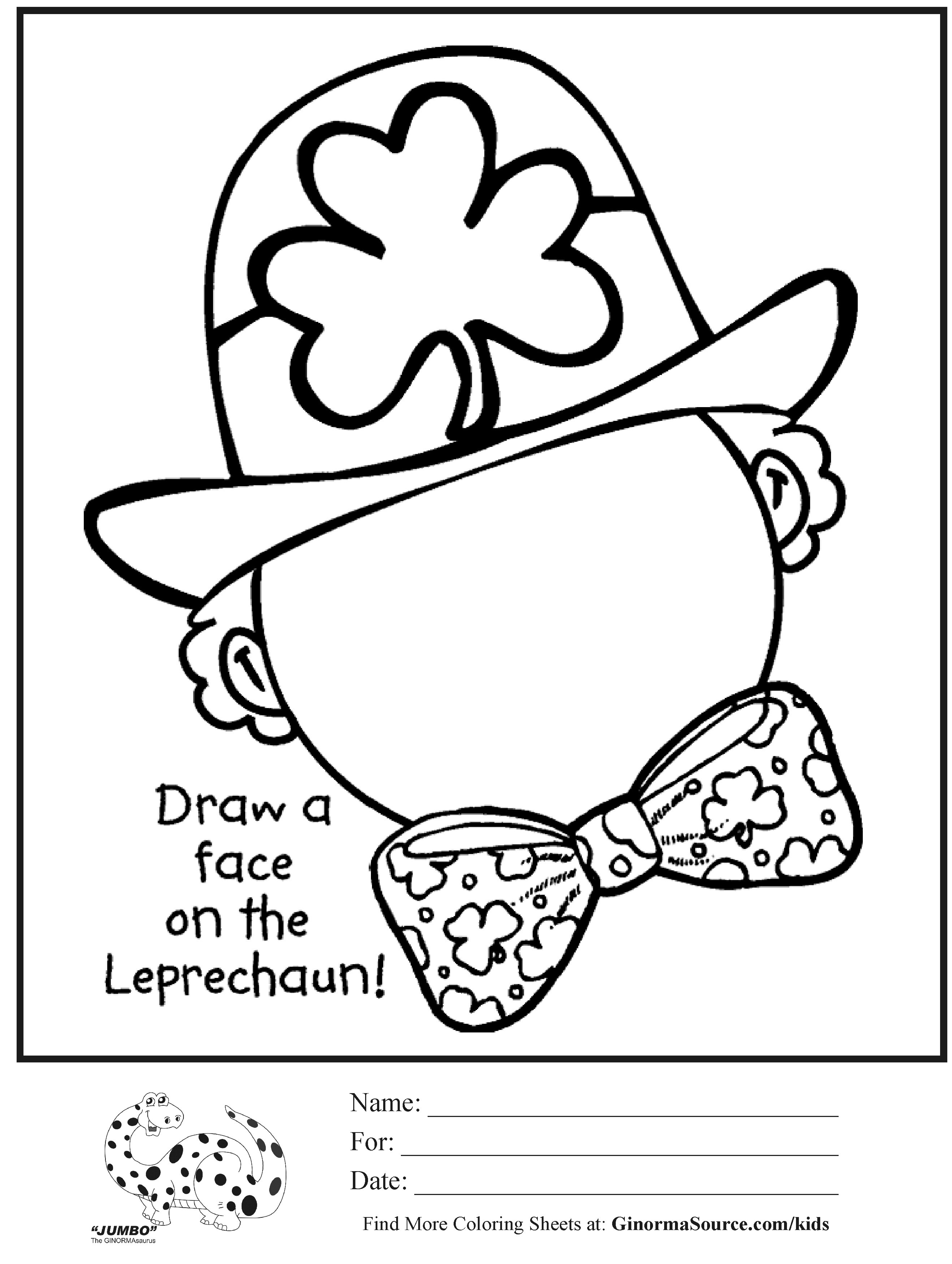Free Printable St Patrick Day Coloring Pages Free Printable