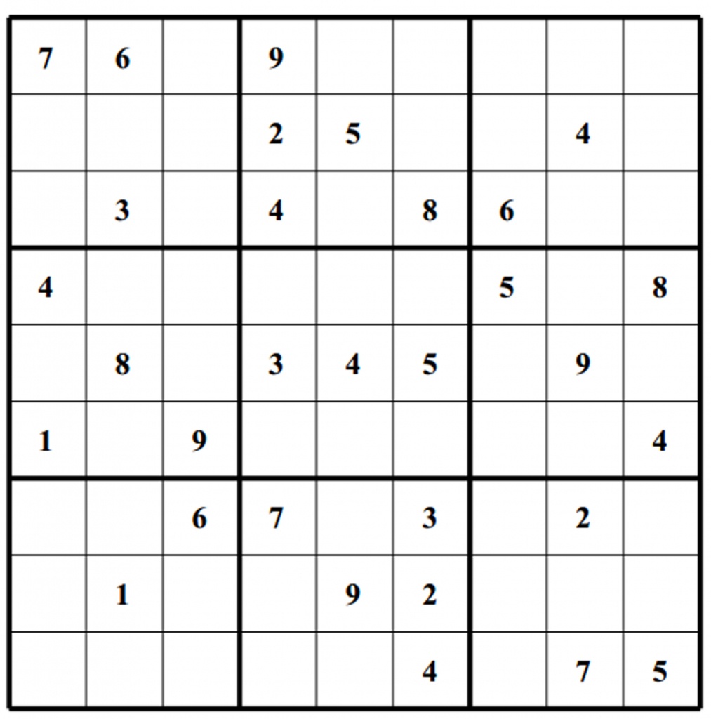 Free Sudoku Puzzles | Enjoy Daily Free Sudoku Puzzles From Walapie - Free Printable Sudoku Puzzles