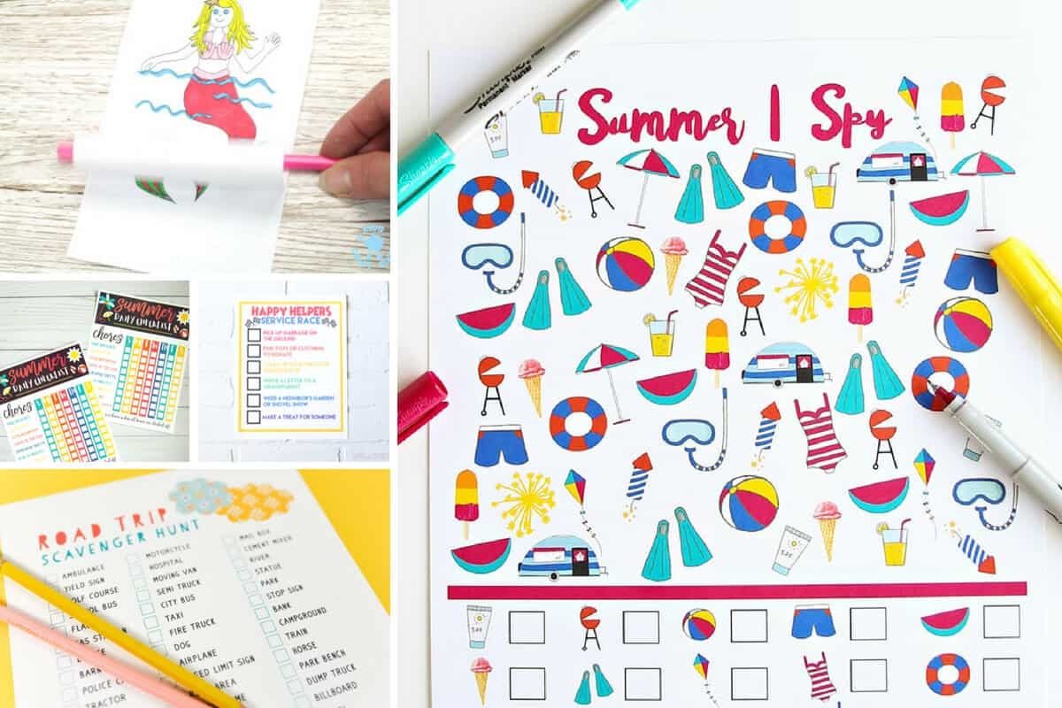 Free Summer Printables - Collection 4 - 5 Minutes For Mom - Free Summer Printables