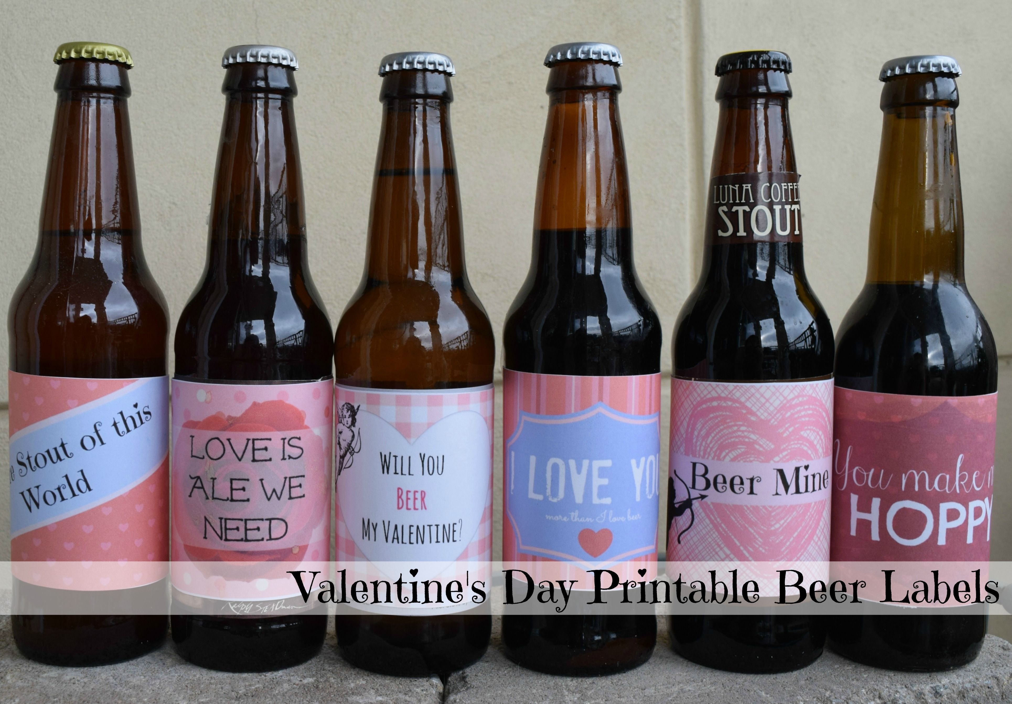 Free Valentine&amp;#039;s Day Beer Label Printables | Things | Beer Label - Free Beer Printables