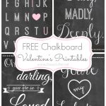 Free Valentine's Day Printables   Free Chalkboard Printables