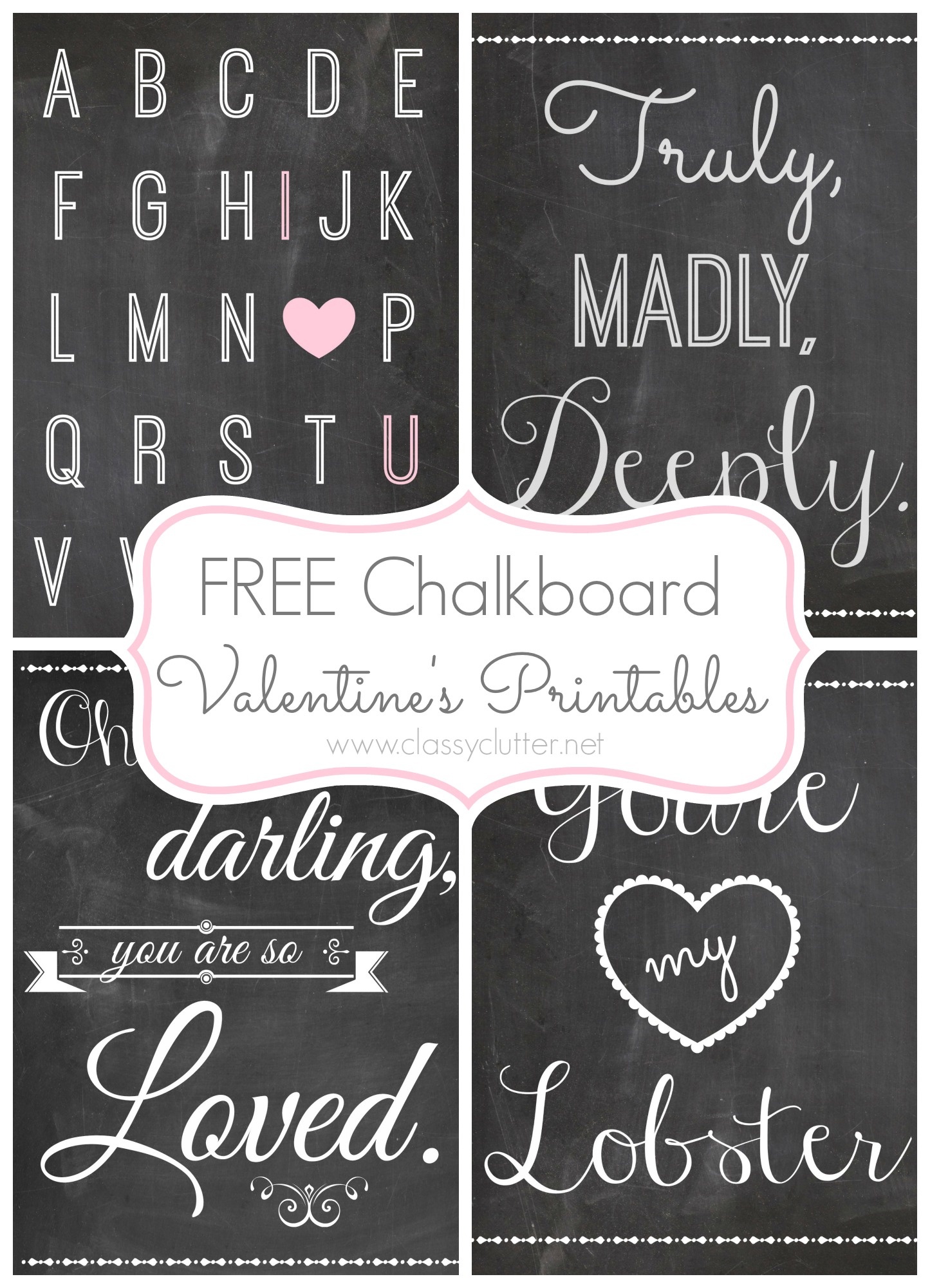 Free Chalkboard Printables Free Printable