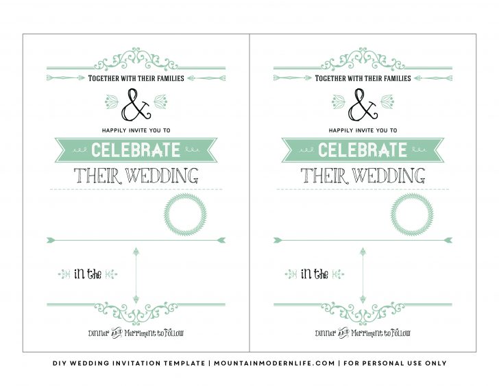 Free Wedding Printables Templates