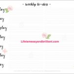 Free Weekly To Do List Bullet Journal Printable | Planners +   Free Bullet Journal Printables 2019
