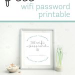 Free Wifi Password Printable For Your Home! Awesome To Display In A   Free Printable Wifi Password Template
