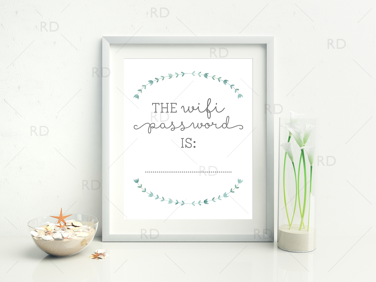 Free Wifi Password Printable | Riss Home Design | Home Decor, Design - Free Wifi Password Printable