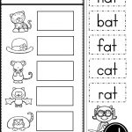 Free Word Family At Practice Printables And Activities | Preschool   Free Printable Rhyming Words Worksheets