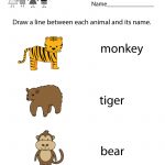 Free Zoo Animal Worksheet For Kindergarteners. This Would Be A Great   Free Zoo Printables For Preschool