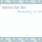 Fun Baby Shower Activities   Mommy Advice Cards Free Printable