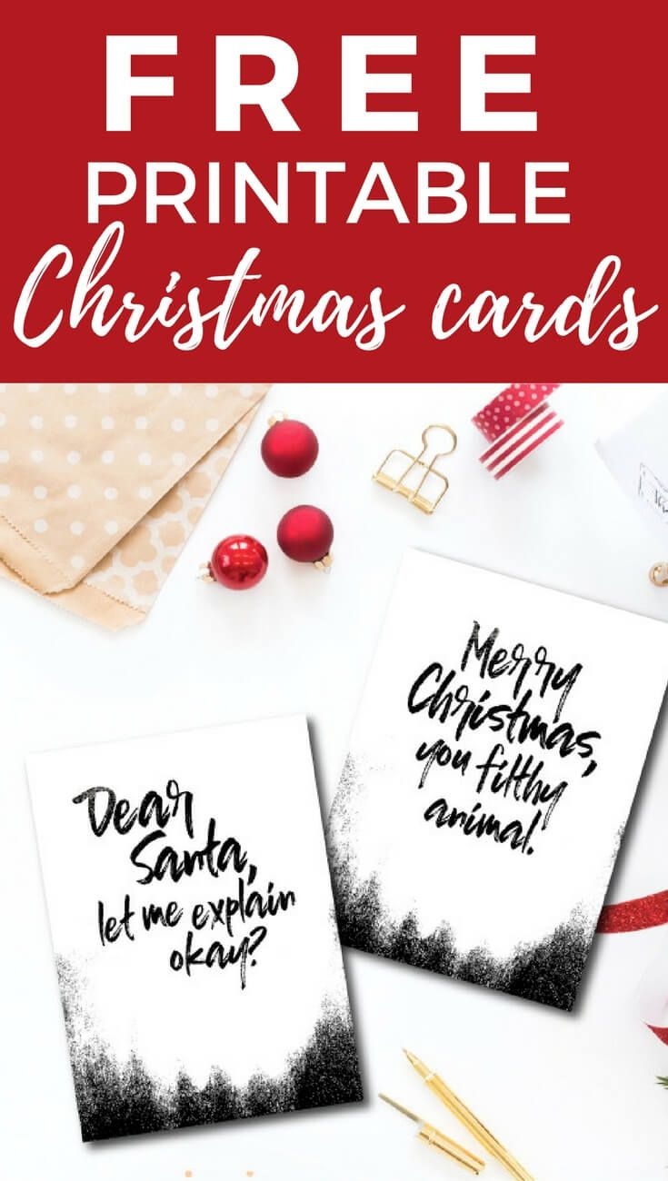Funny And Free Printable Christmas Cards | Pretty Printables | Diy - Free Printable Holiday Cards