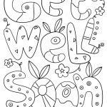 Get Well Soon Doodle Coloring Page | Free Printable Coloring Pages   Free Printable Get Well Card For Child To Color