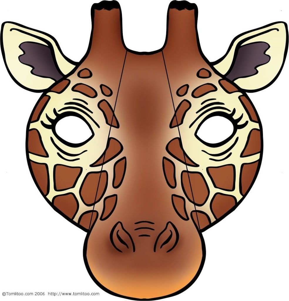 Giraffe Mask Template Printable Free Free Printable