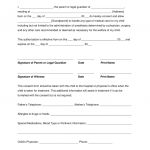 Grandparents' Medical Consent Form – Minor (Child) | Eforms – Free   Free Printable Medical Consent Form