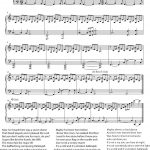 Hallelujah   Cohen   Rufus Wainwright   Shrek Best   Sheet Music   Hallelujah Easy Piano Sheet Music Free Printable