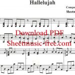 Hallelujah Piano Sheet Music Leonard Cohen   Youtube   Hallelujah Easy Piano Sheet Music Free Printable