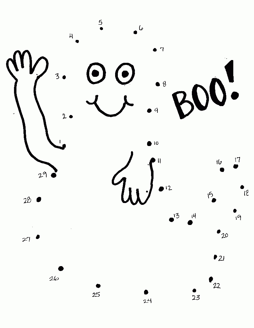 Halloween Dot To Dot | All Kids Network - Dot To Dot Free Printables