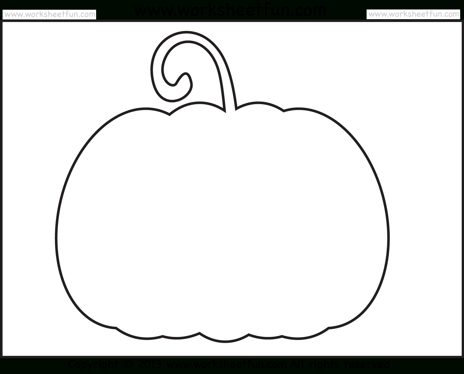 Halloween Printable Stencils For Pumpkin – 2 Worksheets / Free - Free Pumpkin Printables