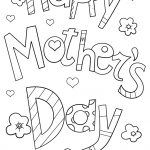 Happy Mother's Day Doodle Coloring Page | Free Printable Coloring   Free Printable Mothers Day Coloring Cards