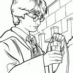 Harry Potter Easy Coloring Pages, Free Printable Harry Potter   Free Printable Harry Potter Colouring Sheets