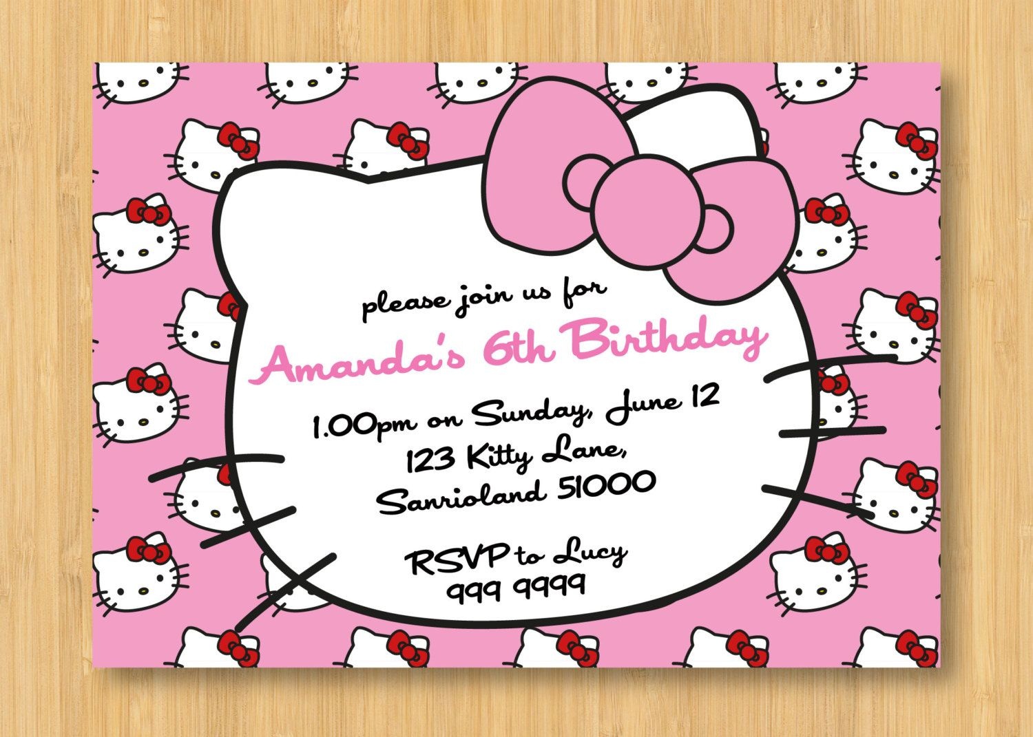 Hello Kitty Birthday Invitations Printable Free – Invitation - Hello Kitty Free Printable Invitations For Birthday