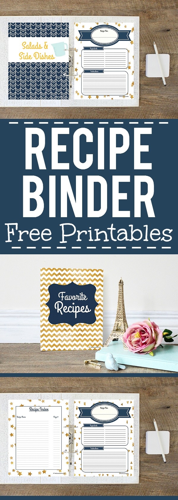 How To Make A Recipe Binder | Free Recipe Binder Printables - Create Your Own Free Printable Cookbook