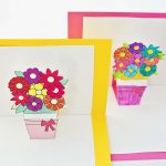 How To Make Pop Up Flower Cards With Free Printables   Free Printable Pop Up Card Templates
