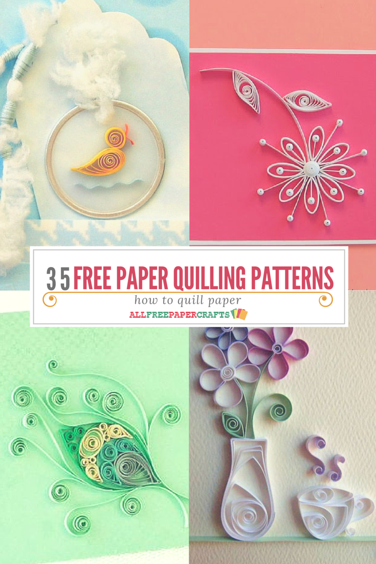 How To Quill Paper: 40+ Free Paper Quilling Patterns | Crafts - Free Printable Quilling Patterns