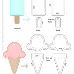 Ice Cream And Popsicle Necklaces For Kids With Free Template   Free Printable Popsicle Template