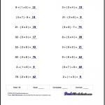 If You Are Looking For Order Of Operations Worksheets That Test Your   Order Of Operations Free Printable Worksheets With Answers
