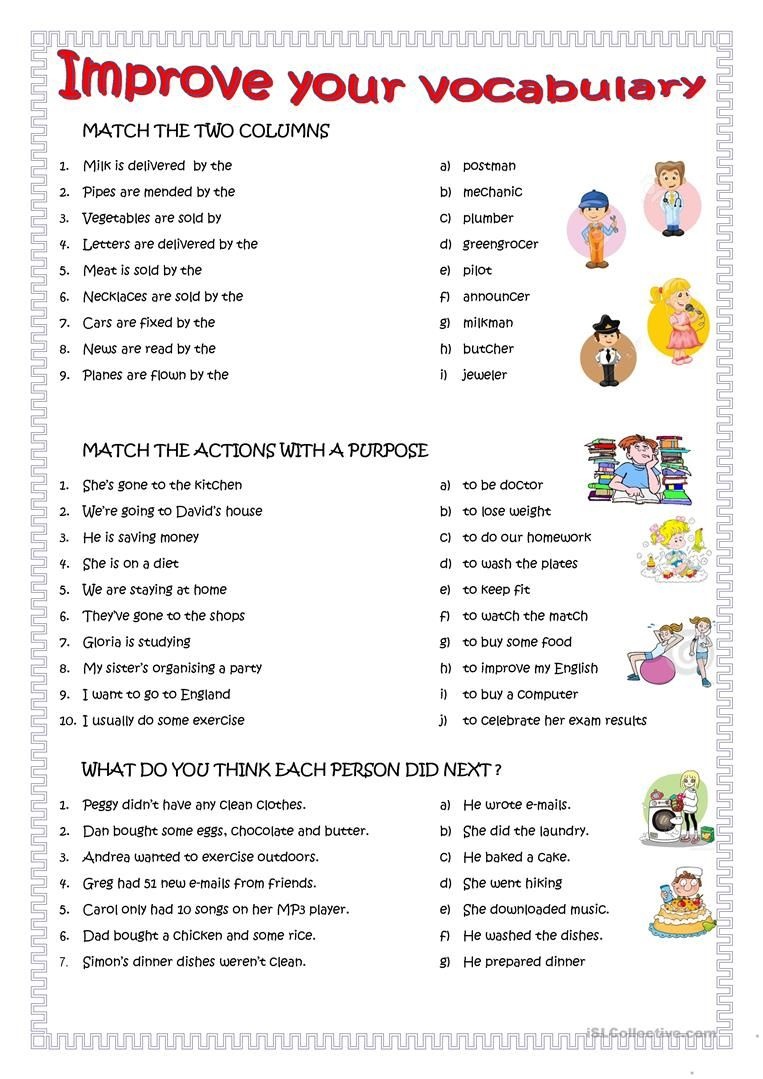 Improve Your English Worksheet - Free Esl Printable Worksheets Made - Free Esl Printables For Adults