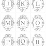 Initial Tags   The Whole Alphabet Is Here #free #monogram #alphabet   Free Printable Monogram Initials