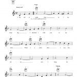 Jimmie Davis "you Are My Sunshine" Sheet Music Notes, Chords   Free Printable Piano Sheet Music For You Are My Sunshine