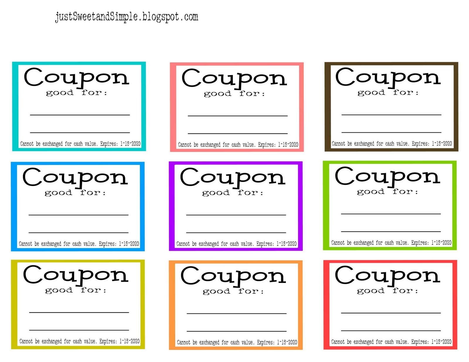 Printable Payment Coupon Book Template Printable Templates