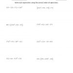 Kids : Order Of Operations Worksheets 7Th Grade Free Order Of   Order Of Operations Free Printable Worksheets With Answers