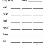 Kindergarten Basic Spelling Worksheet Printable | Kids Stuff   Free Printable Spelling Worksheets For Adults