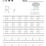 Kindergarten Letter R Writing Practice Worksheet Printable | Future   Free Printable Preschool Worksheets For The Letter R