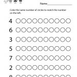 Kindergarten Math Numbers Worksheet Printable | Pre K Math   Free Printable Pre K Curriculum