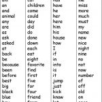 Kindergarten Sight Words Printable | Kindergarten Sight Words List   Free Printable Kindergarten Sight Words