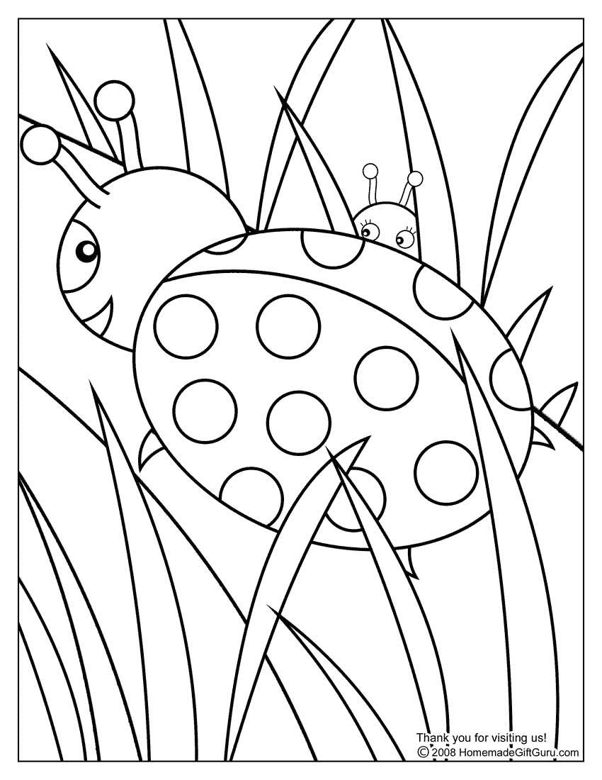 Ladybug Coloring Page | Crafts | Ladybug Coloring Page, Bug Coloring - Free Printable Coloring Book