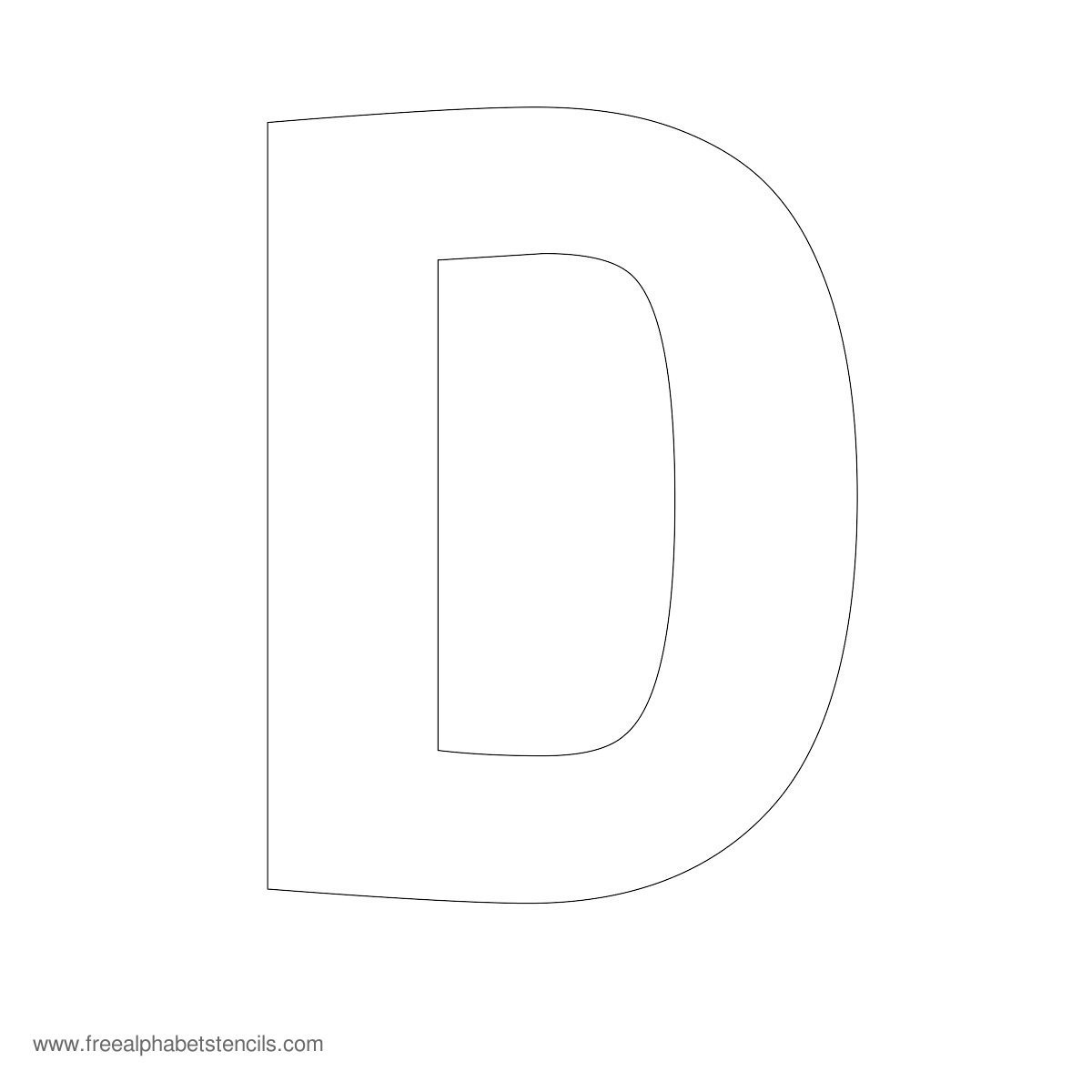 Large Alphabet Stencils | Freealphabetstencils - Free Printable Alphabet Stencil Patterns