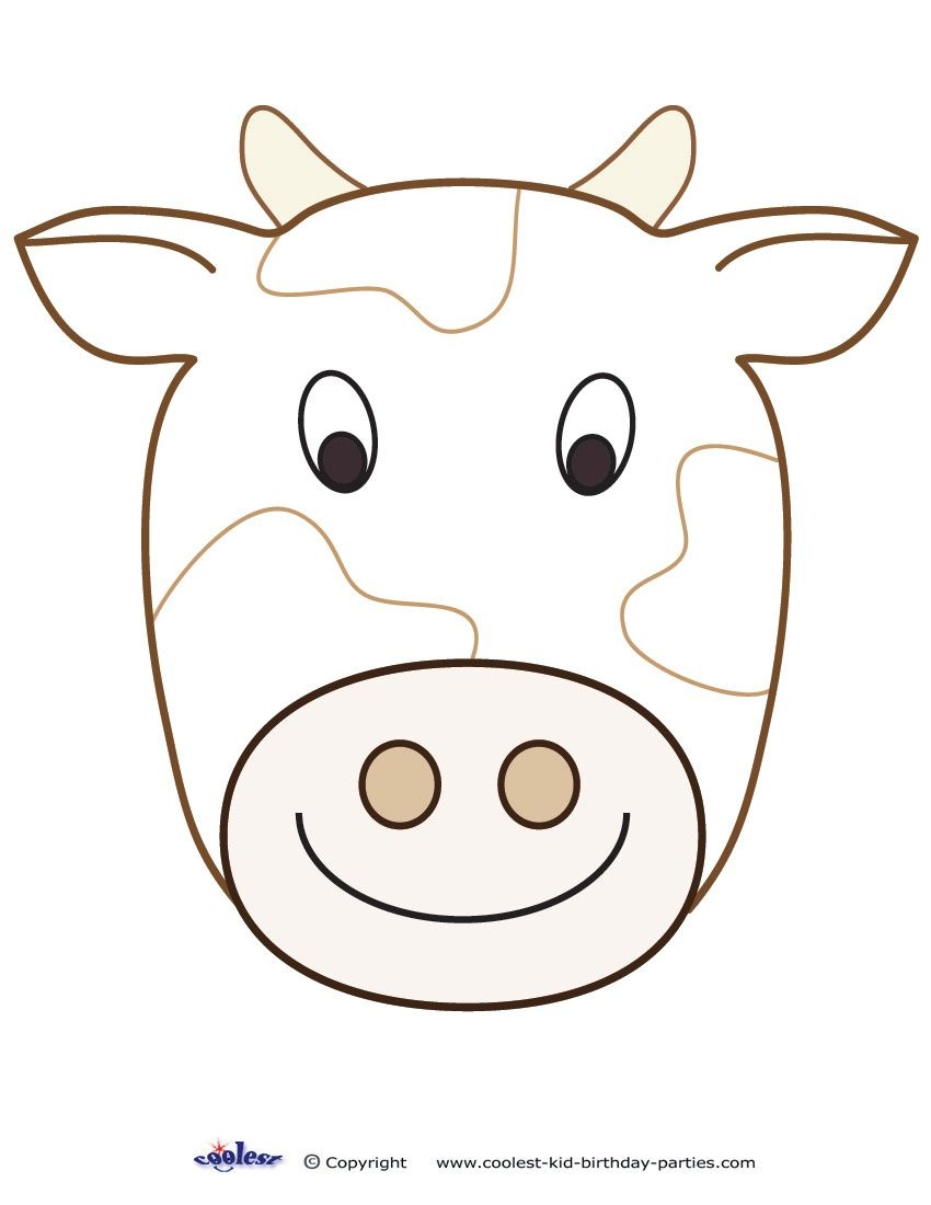 Large Printable Cow Decoration - Coolest Free Printables | Cow - Free Printable Animal Cutouts