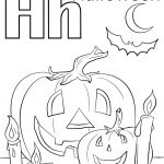 Letter H Is For Halloween Coloring Page | Free Printable Coloring Pages   Free Online Printable Halloween Coloring Pages