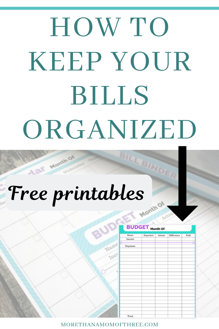 Like A Boss Series: Organize Your Bills With A Bill Binder - Free - Bill Binder Free Printables