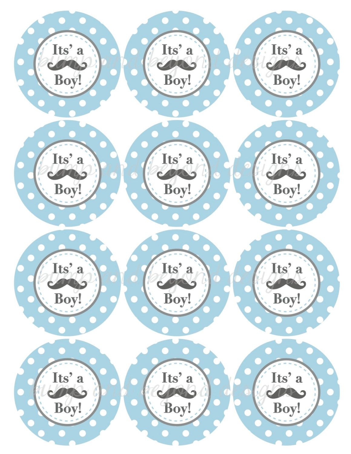 Little Man Mustache Baby Shower Free Printables | Baby Shower - Free Printable Baby Shower Decorations For A Boy