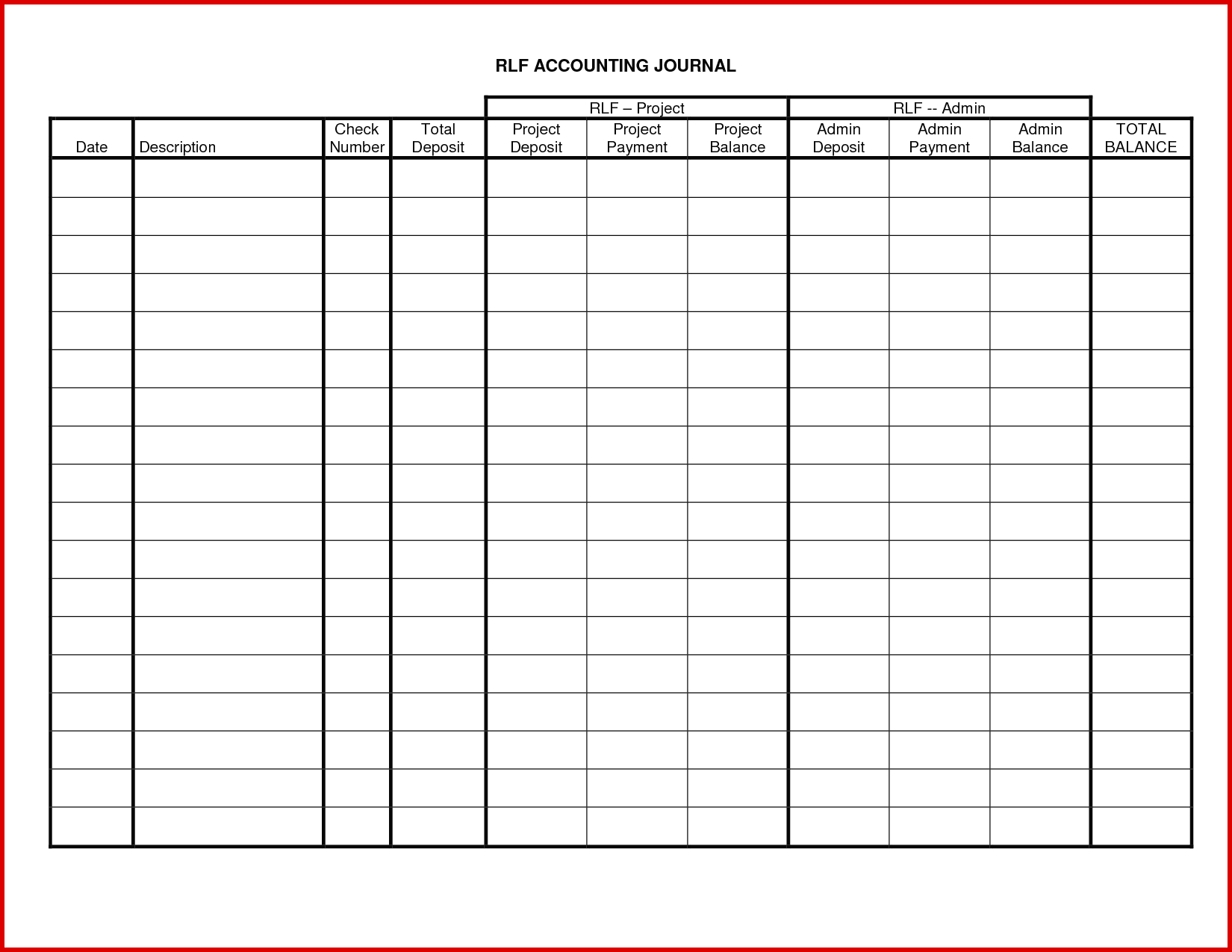 Lovely Accounting Ledger Template Pdf | Wing Scuisine - Free Printable Accounting Ledger