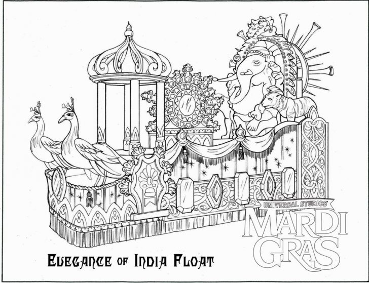 Mardi Gras Coloring Pages Free Printable