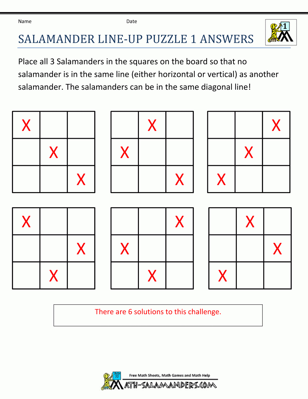 Math Puzzle 1St Grade - Free Printable Puzzles And Brain Teasers